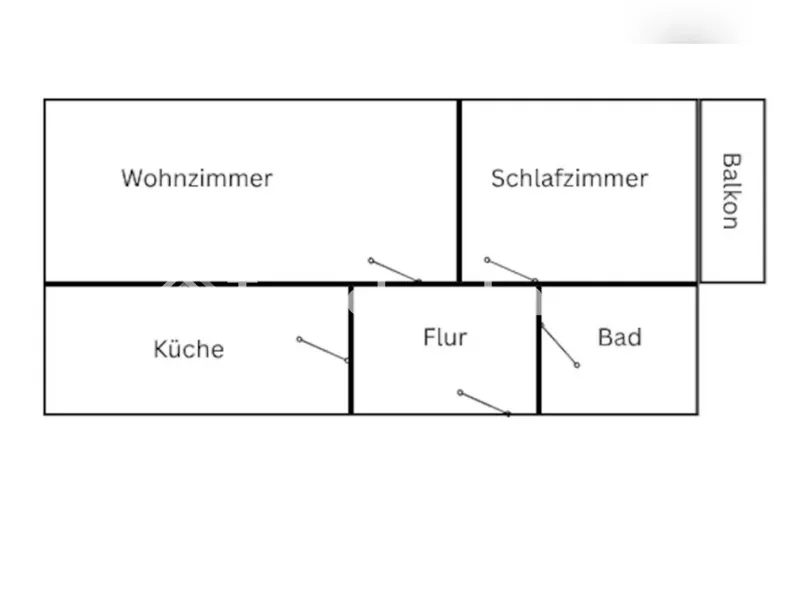 Tauschwohnung: Zwei Zimmer Wohnung mit Balkon - NUR LANDESEIGENE — photo 1